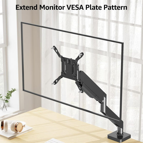 MOUNTUP VESA Mount Extender, Monitor VESA Extension Bracket Adapter for 17-35'' Screens, Extend VESA Mounting Holes up to 200mm x 100mm & 200mm x ...